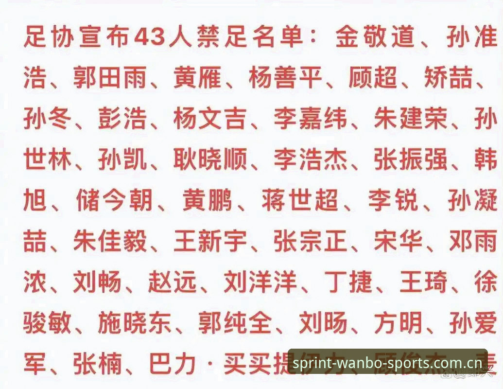 万博体育iOS版 3个核心看点解读足协第三批禁足名单:17人终身禁赛背后暗藏哪些行业风向标